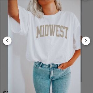 White Boxy Oversized Short Sleeve Tee